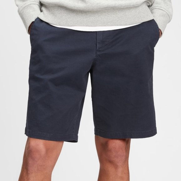 Men's Gap 10" Vintage Chino Shorts, Navy Sz. 34 - Picture 1 of 4